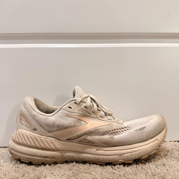 Brooks Shoes - Brooks Ghost 15 Shoes Womens Size 8.5 Beige Running Sneakers 120381 1B259